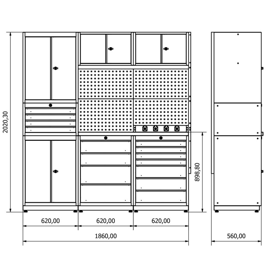 Modüler Çalışma Tezgahı SE.36.18.05
