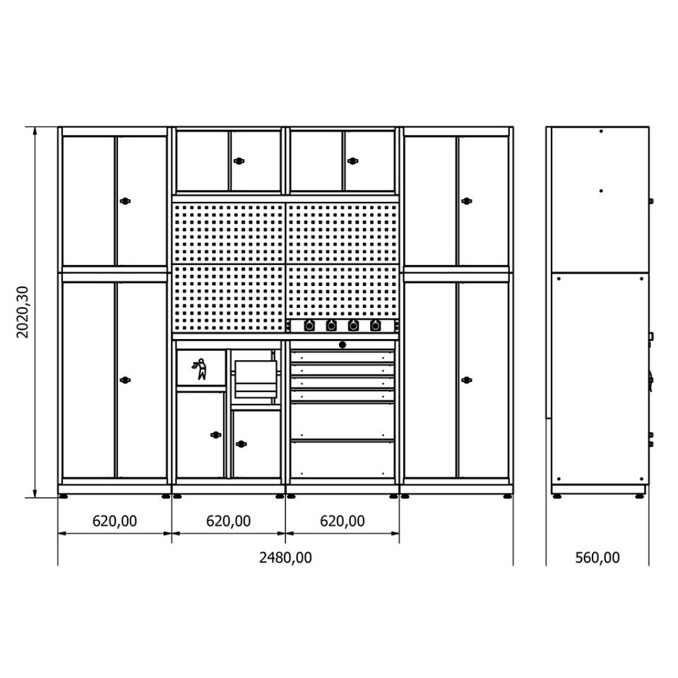 Modüler Çalışma Tezgahı SE.36.18.17