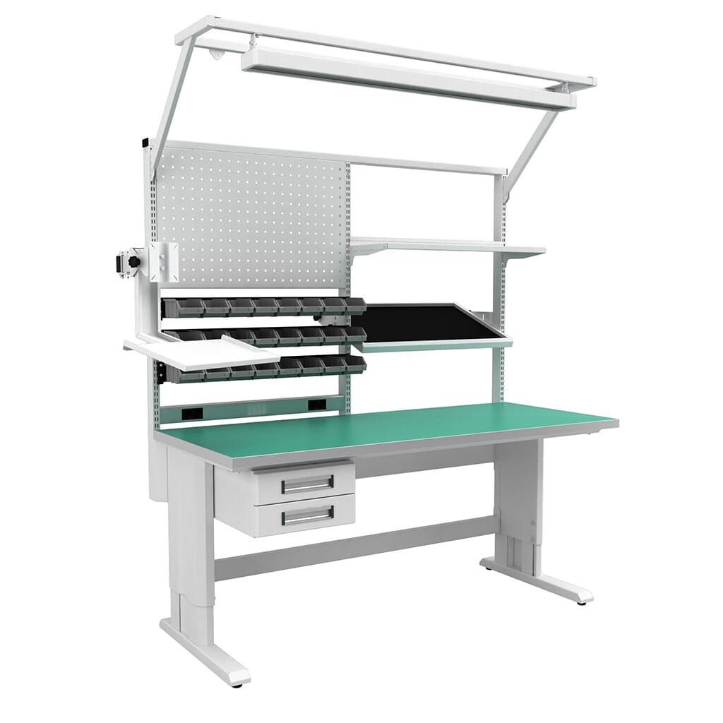 SE.36.11.02 Elektronikçi Çalışma Masası (1800 mm Genişlik)