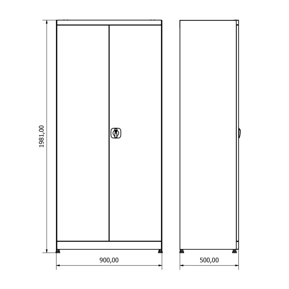Malzeme Dolabı SE.36.24.28