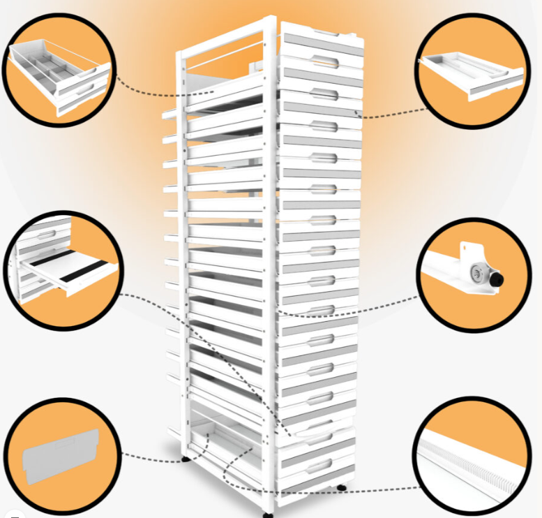 Beş Üniteli Eczane Rafı SE.60.10.05
