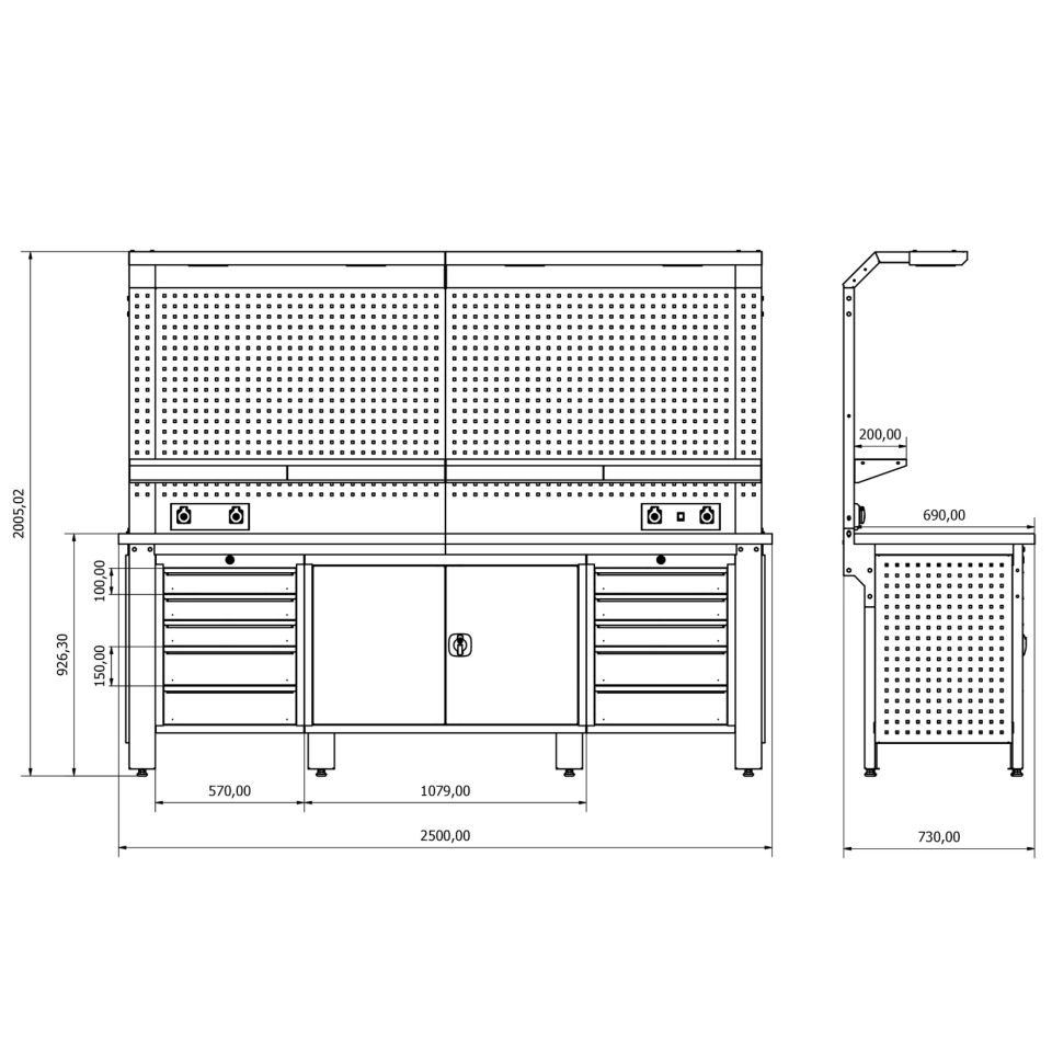 Plus Çalışma Tezgahı SE.36.17.31
