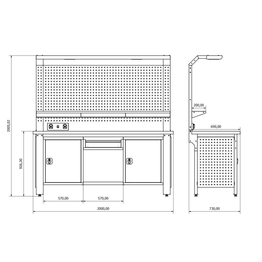 Plus Çalışma Tezgahı SE.36.17.28