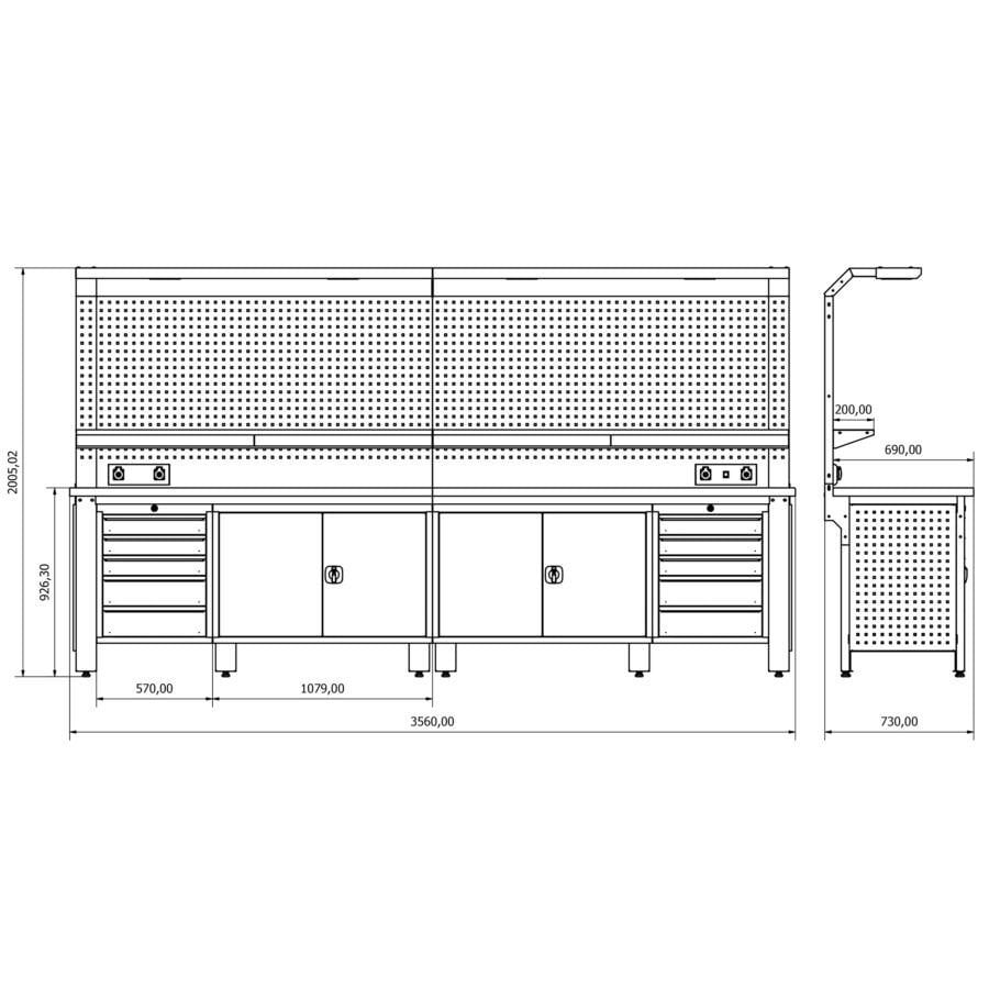 Plus Çalışma Tezgahı SE.36.17.74