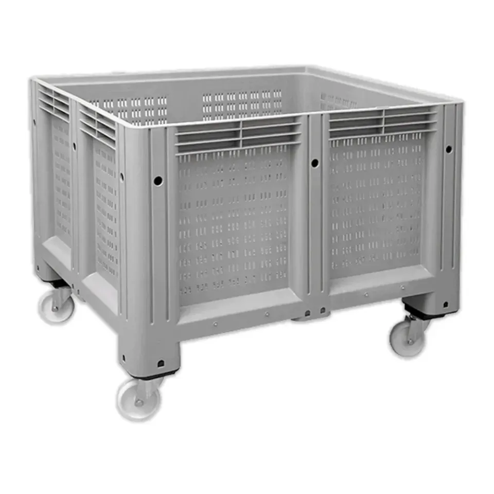 Delikli Tip Tekerlekli Plastik Konteyner Kasa SE.79.11.10