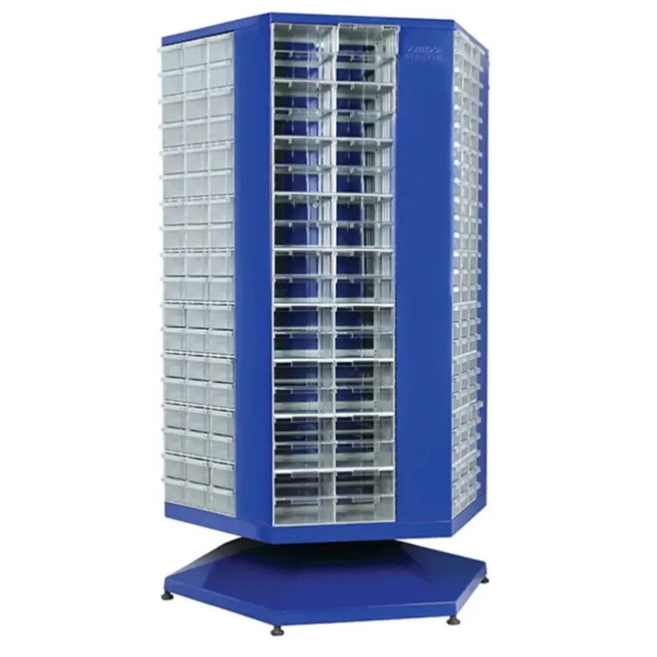 Plastik Çekmeceli Altıgen Döner Metal Dolap SE.77.08.29