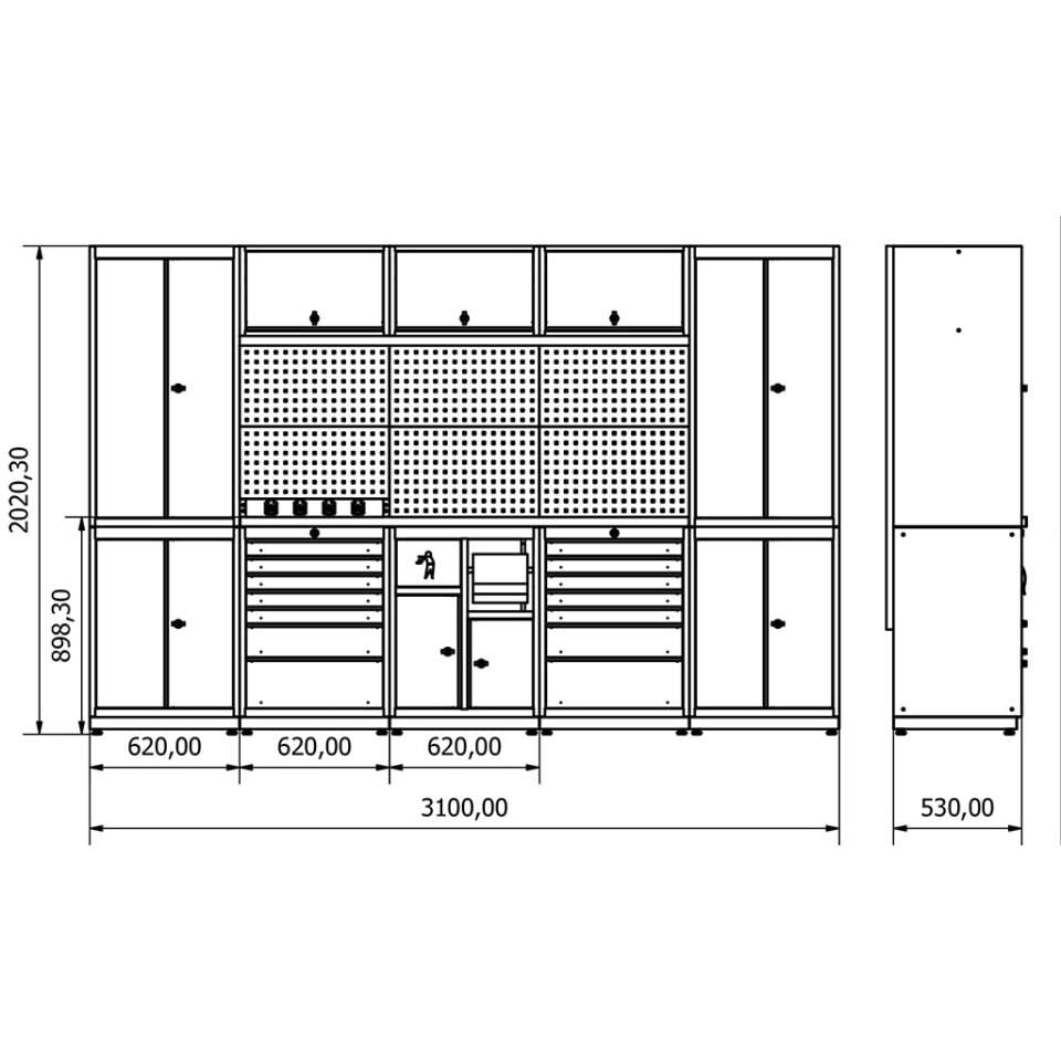 SE.36.18.21 Modüler Çalışma Tezgahı