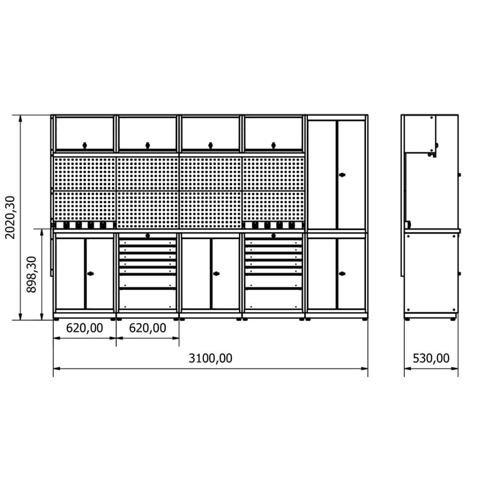 SE.36.18.22 Modüler Çalışma Tezgahı