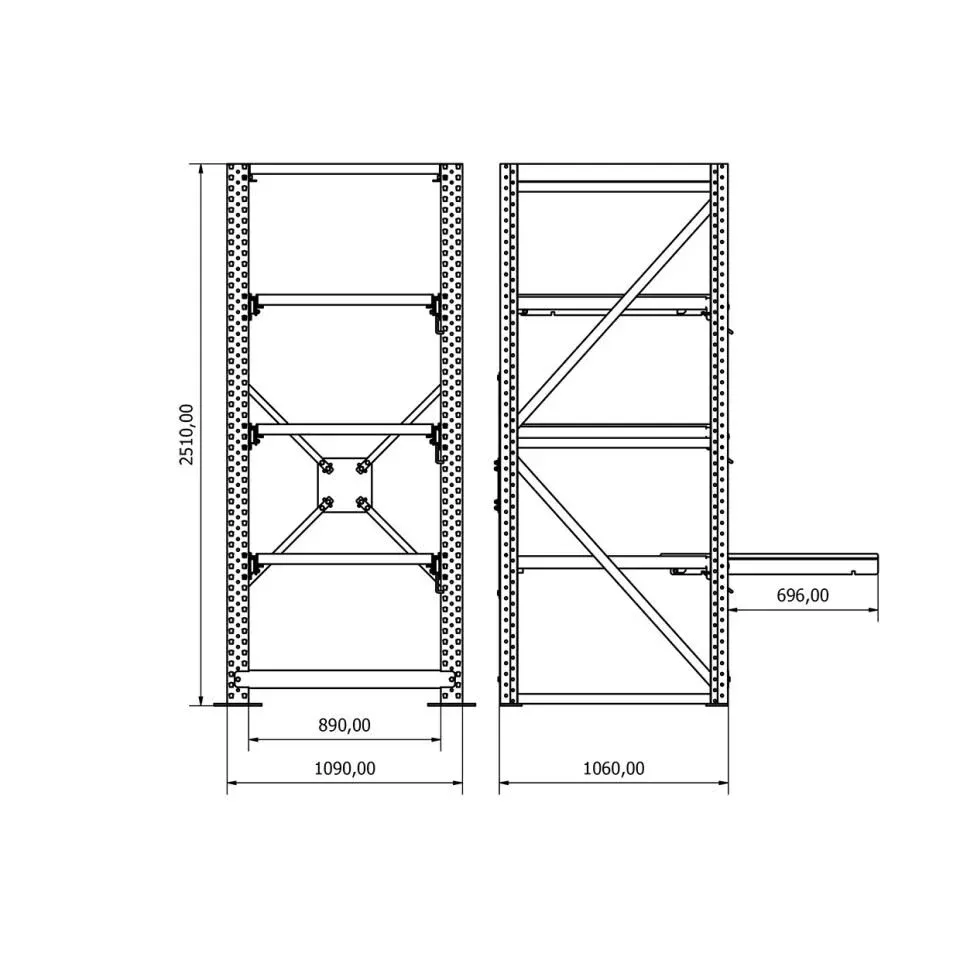 Çekmeceli Kalıp Rafı %65 SE.2552.0812
