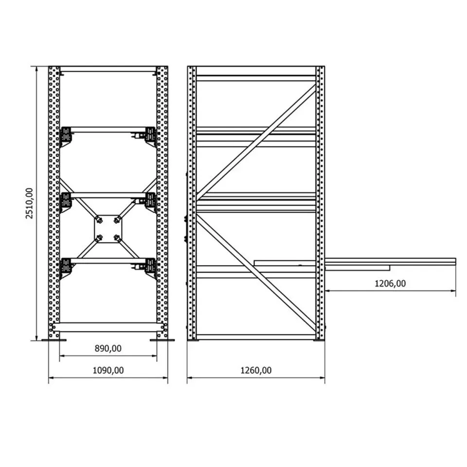 Çekmeceli Kalıp Rafı %100 SE.2552.0821