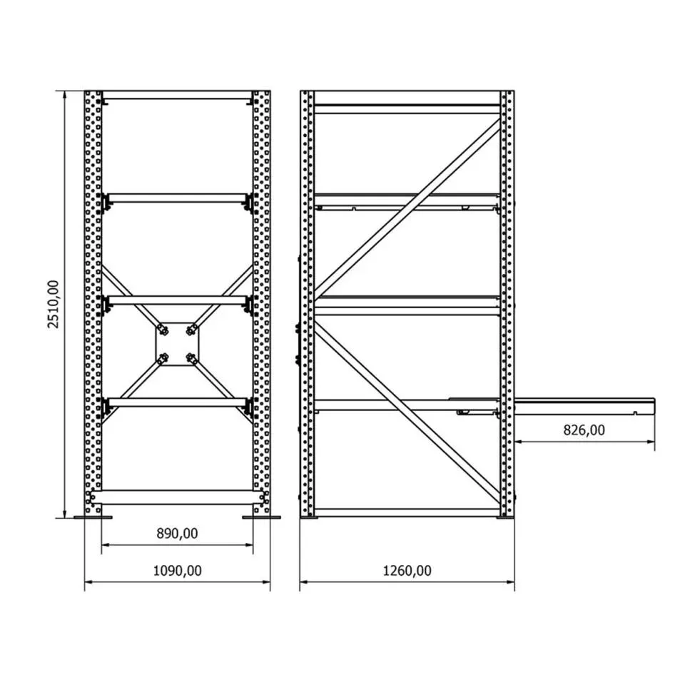 Çekmeceli Kalıp Rafı %65 SE.2552.0822