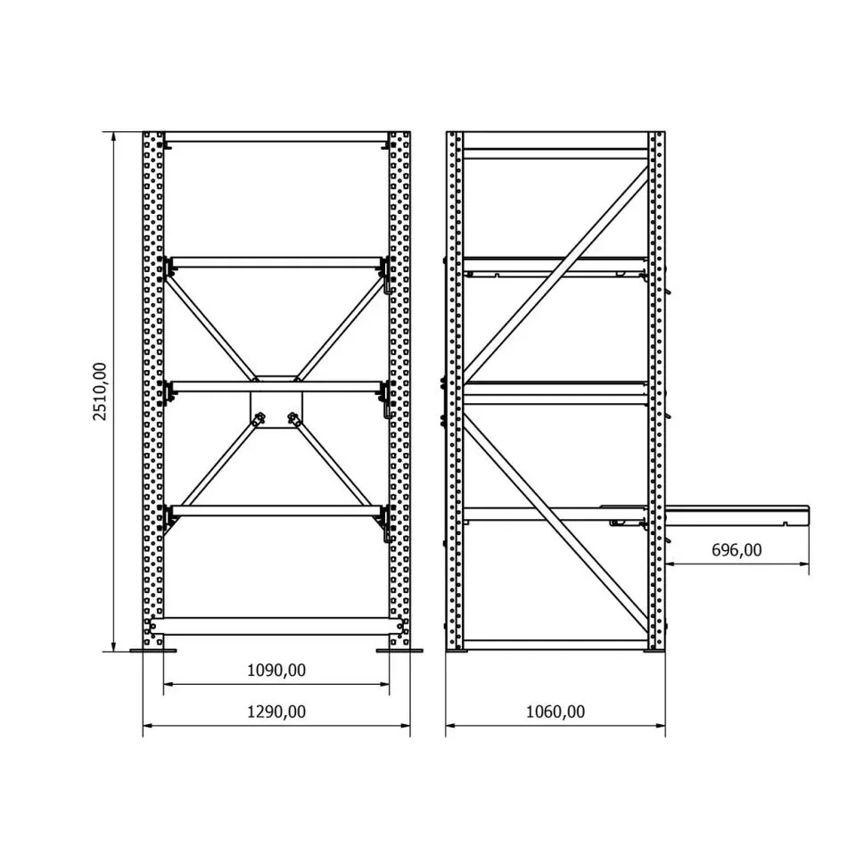 Çekmeceli Kalıp RafI %65 SE.2552.1012