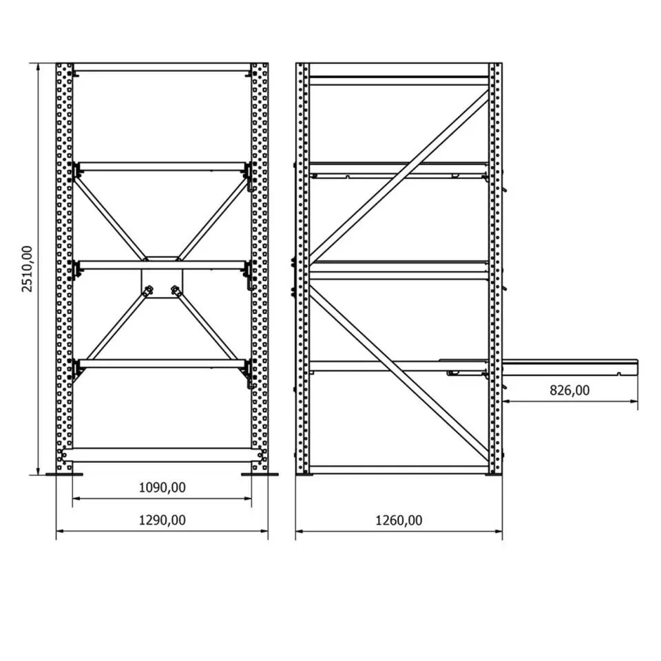 Çekmeceli Kalıp Rafı %65 SE.2552.1022