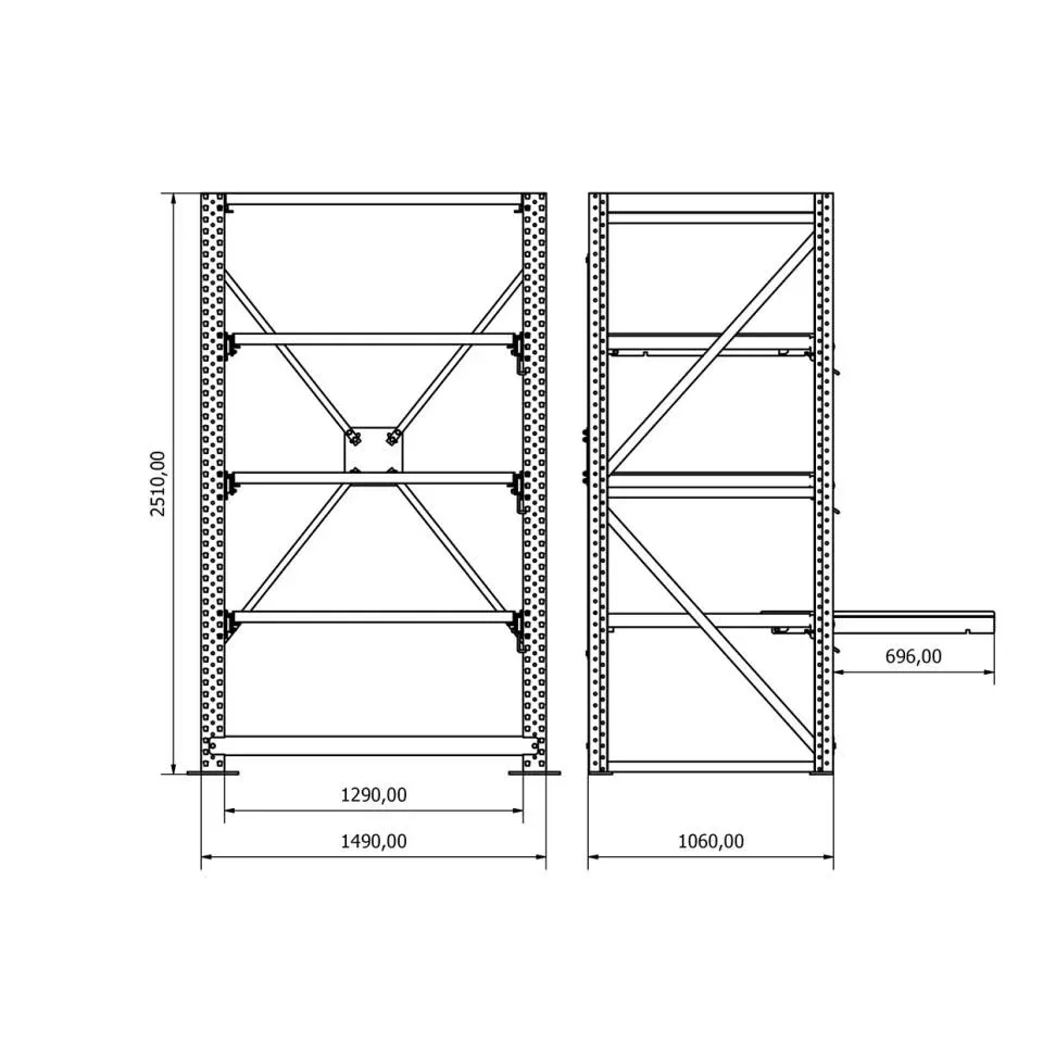 Çekmeceli Kalıp Rafı %65 SE.2552.1212