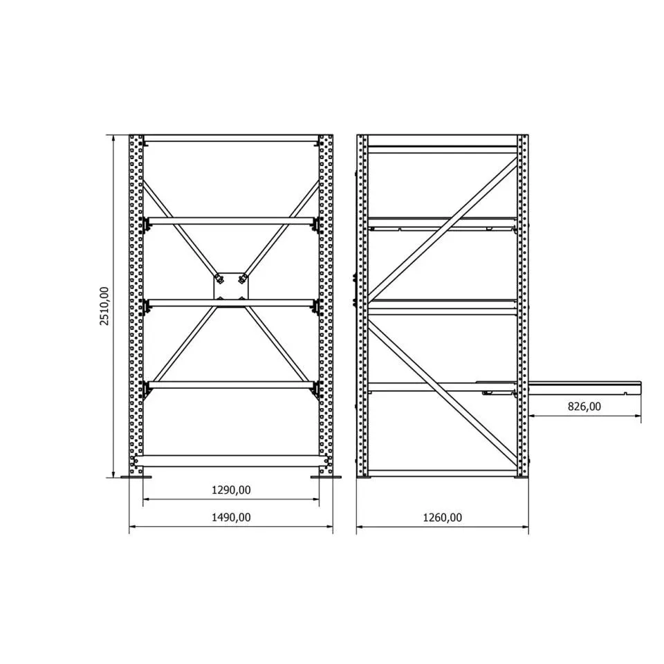 Çekmeceli Kalıp Rafı %65 SE.2552.1222